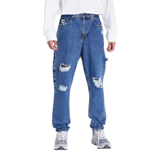 Karl Kani Ανδρικό παντελόνι Retro Tapered Workwear Heavy Distressed Denim